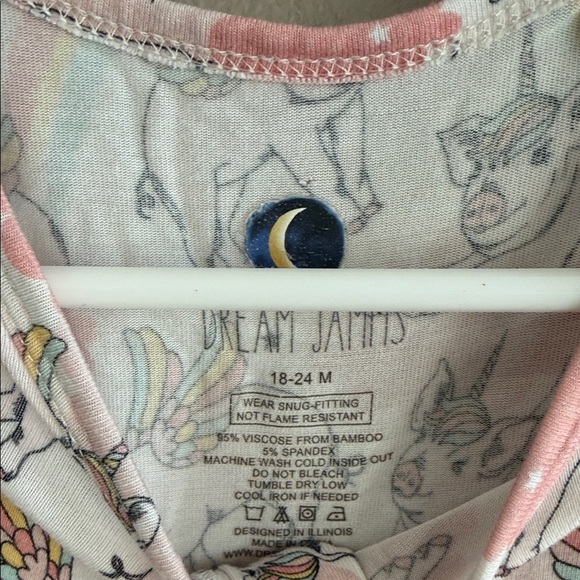 Unicorn Print Footie - Picture 2 of 4